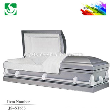 JS-ST653 luxury adult top caskets coffins supplier